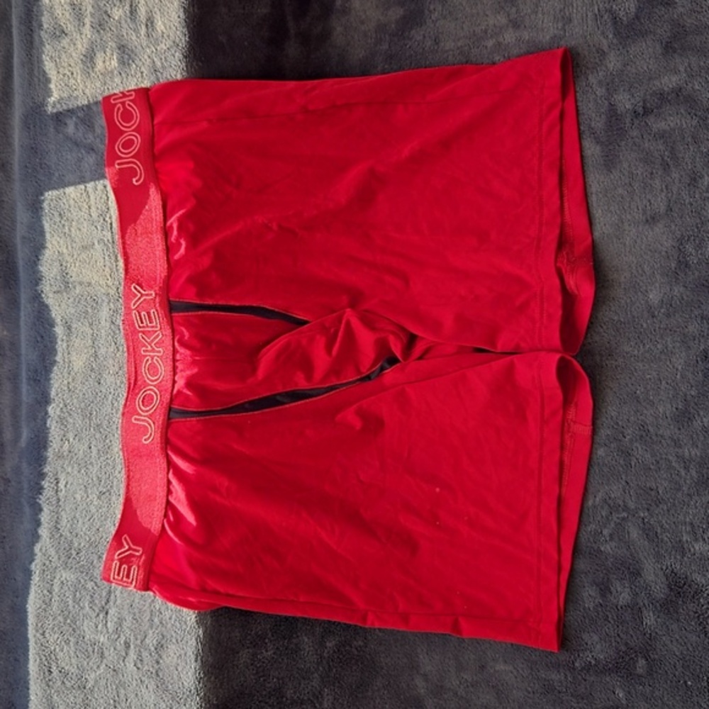 Red Jockey Microfiber Boxer Briefs